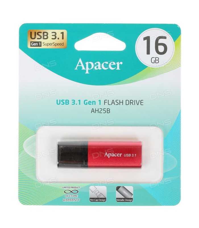 memorie flash usb 31 16gb apacer rosu ah25b 2