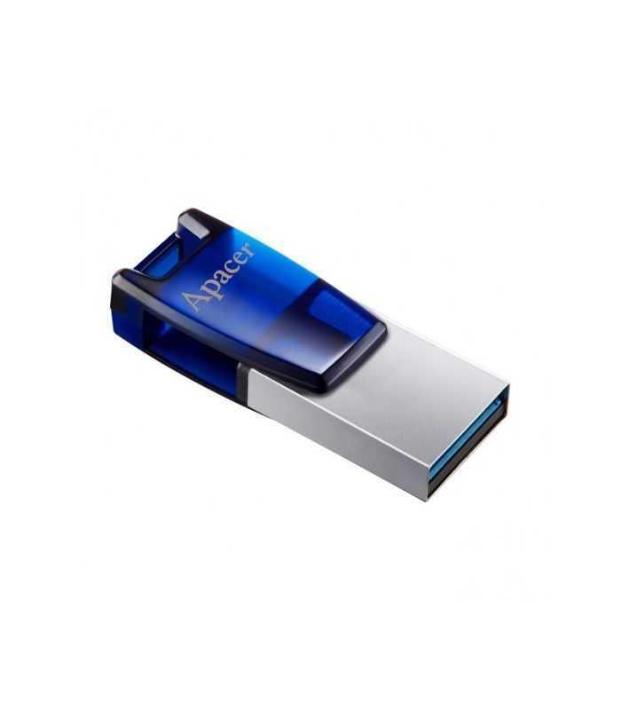 memorie flash usb 31 64gb otg albastru apacer ah179be ap64gah179u 1 1
