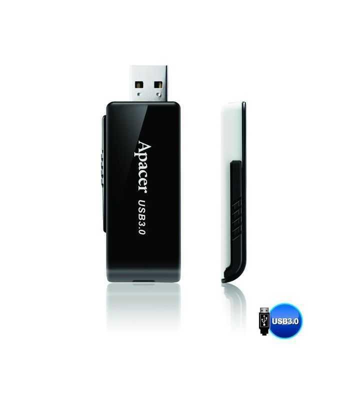 memorie flash usb 32 32gb negru alb apacer ah350b ah32gah350b 1 1