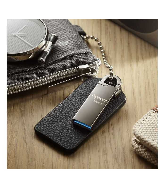 memorie flash usb 32 32gb nichel negru apacer ah15a ap32gah15aa 1 1