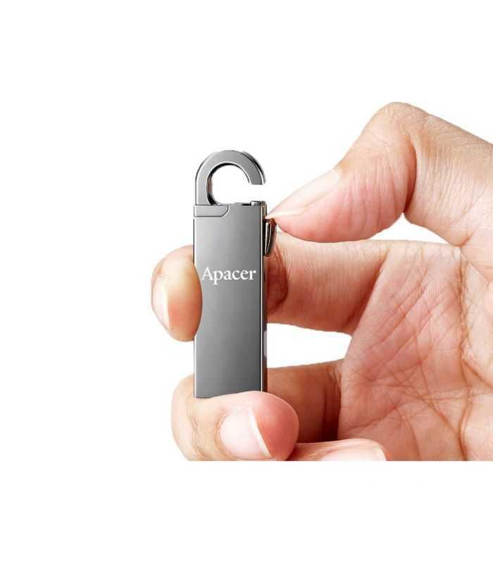 memorie flash usb 32 32gb nichel negru apacer ah15a ap32gah15aa 1 2