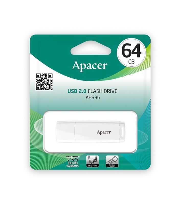 Memorie flash USB2.0 64GB alb AH336 Apacer