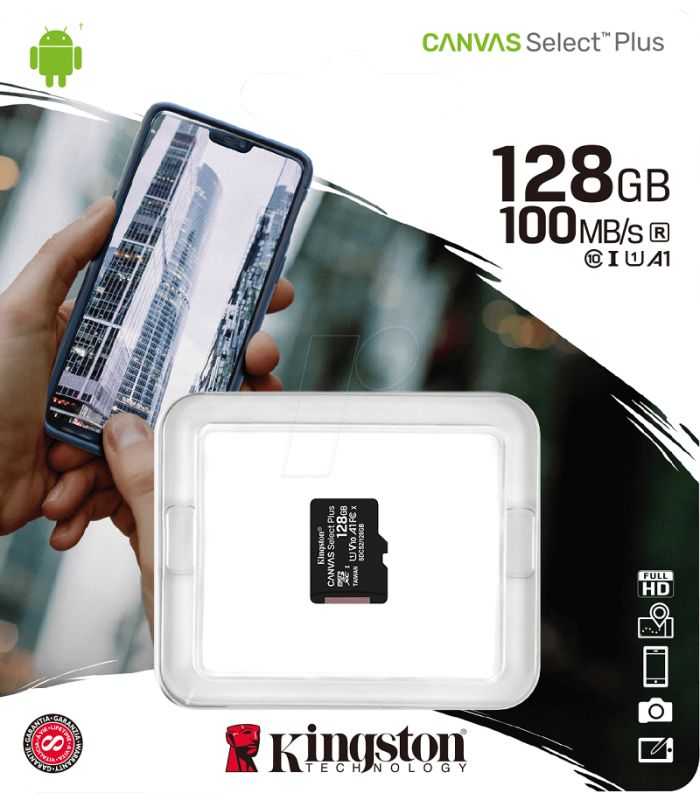 Micro SD CARD 128GB clasa 10 KINGSTON SDCS/128GBSP