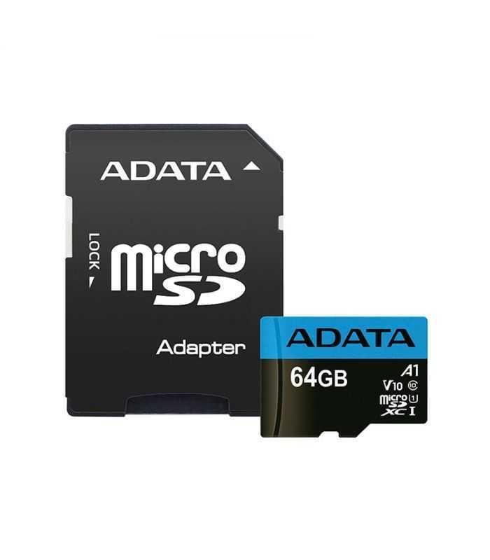 Micro Sdxc Clasa 10 64gb Adata Ausdx64guicl10a1 Ra1
