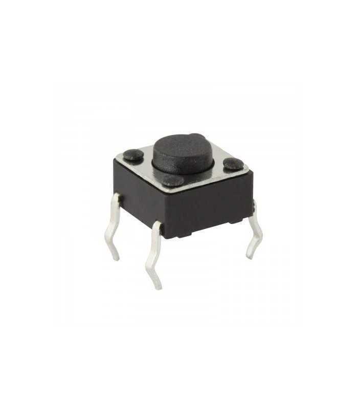 Microintrerupator 1 circuit 0.05A 12VDC OFF-(ON) buton 2.5 mm fara retinere
