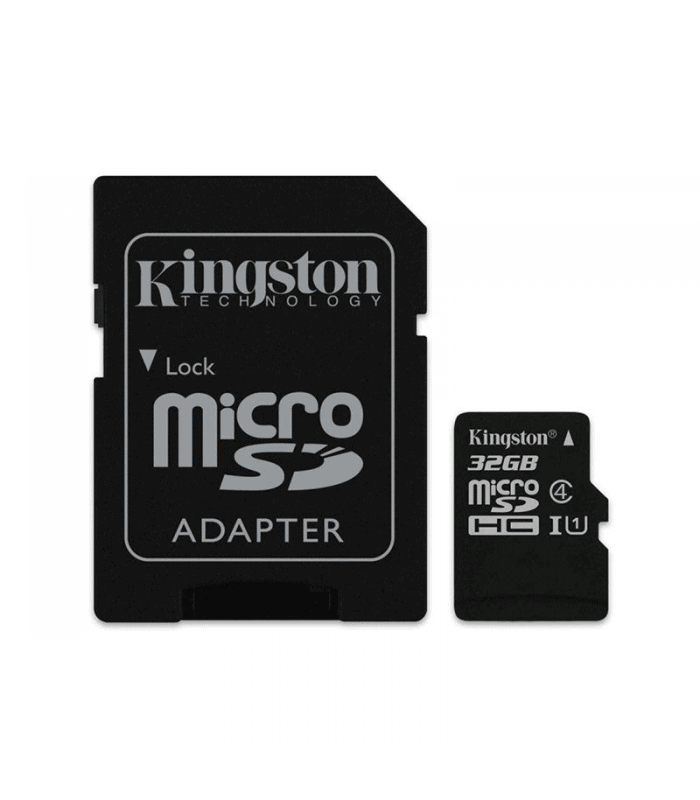 microsd card 32gb clasa 4 cu sdhc adaptor kingston 1