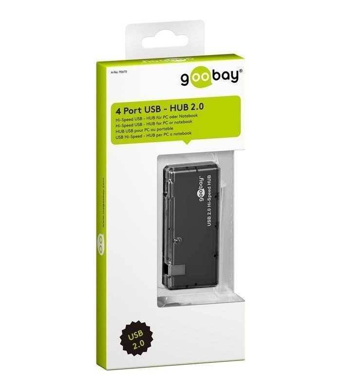 mini hub usb 4 port 20 negru goobay 1