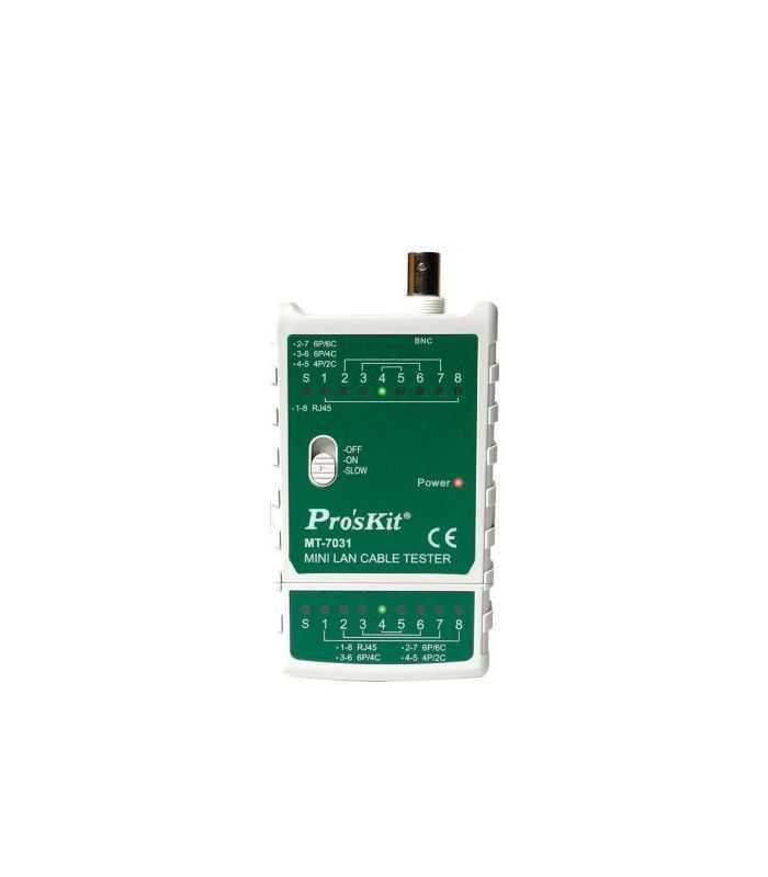 Mini tester pentru cablu BNC si retea RJ45 ProsKit