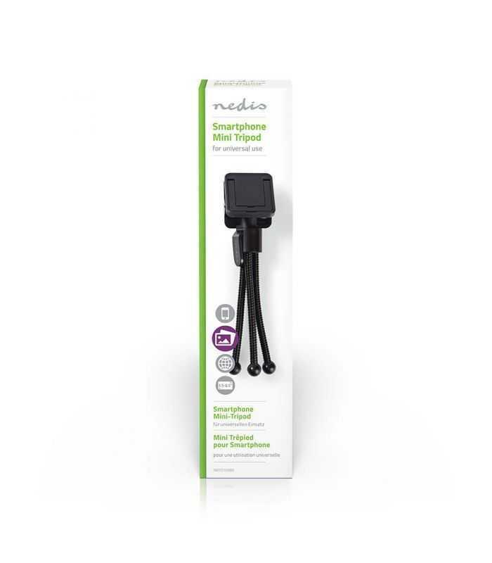 mini trepied flexibil nedis pentru smartphone 158cm negru 4