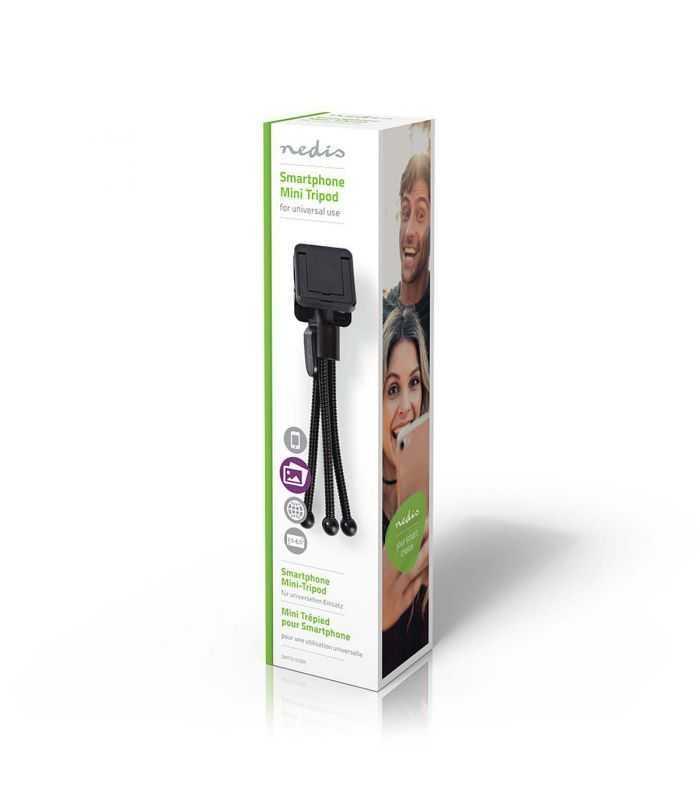 mini trepied flexibil nedis pentru smartphone 158cm negru 6