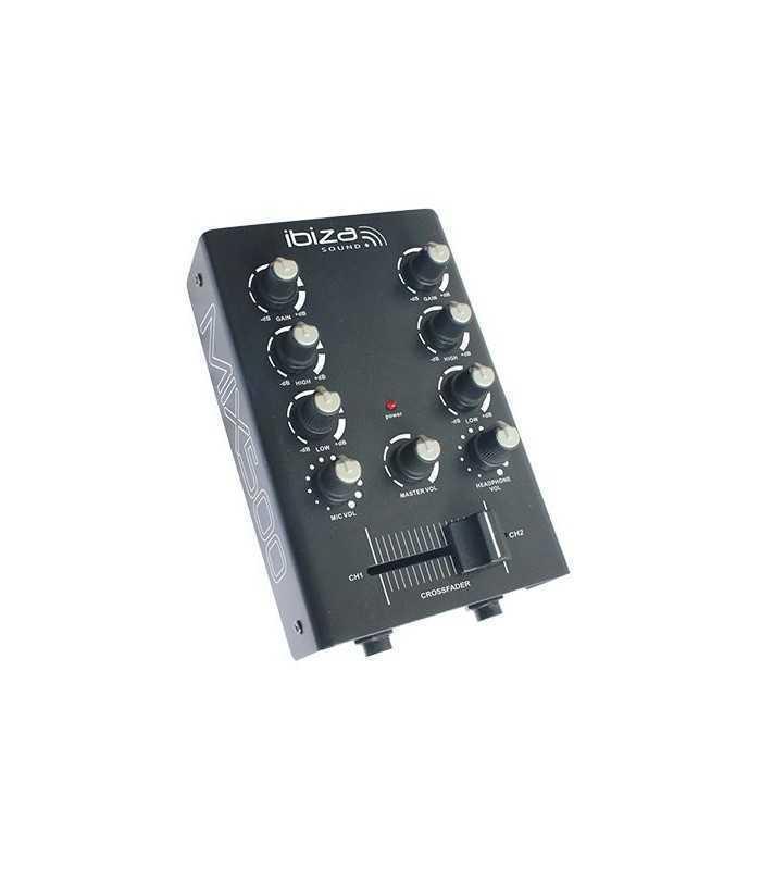 Mixer 2 canale 2 intrari de linie 1 intrare microfon ibiza