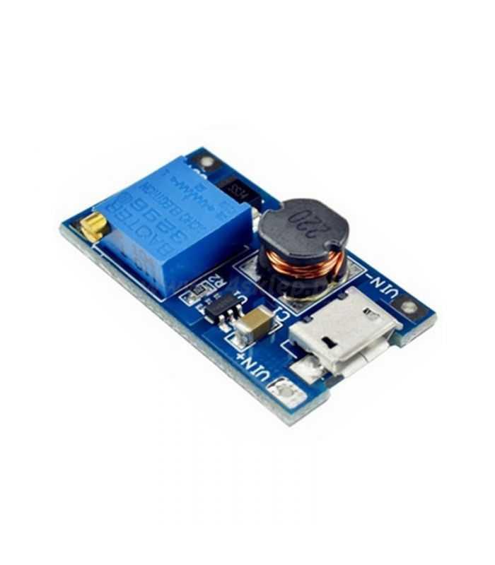 Modul DC-DC BOOST de 2A Intrare 2-24V Iesire pana la 28V