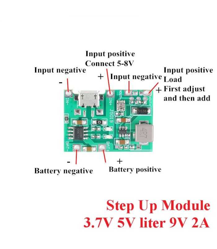 Modul Dc Dc Boost De 2a Pentru 18650 2a Boost 18650