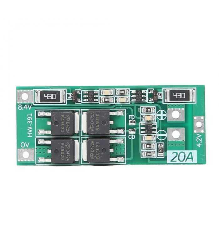 Modul protectie incarcare 2x 18650 balansat 20A