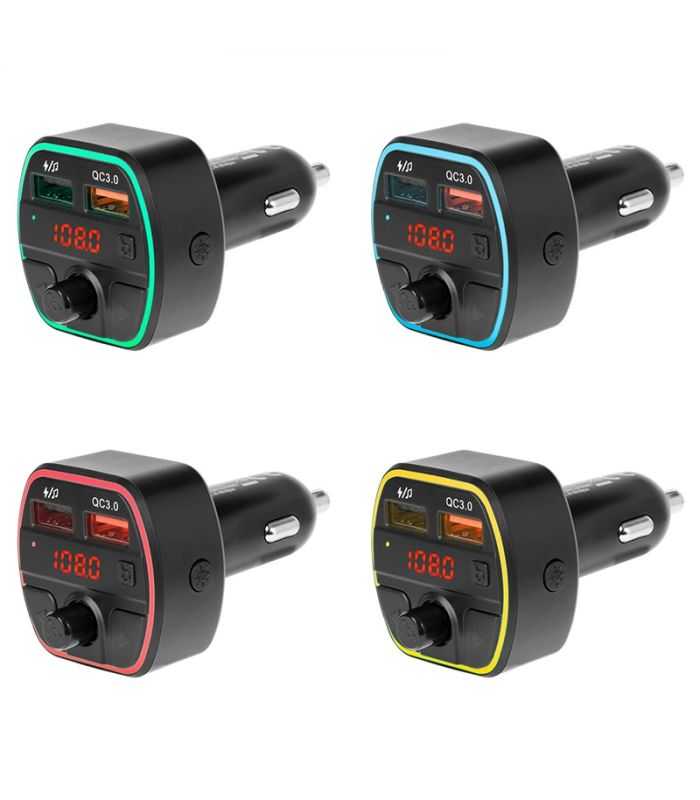 Modulator Fm Audio Bluetooth Qc30 2x Usb Peiying Urz0478