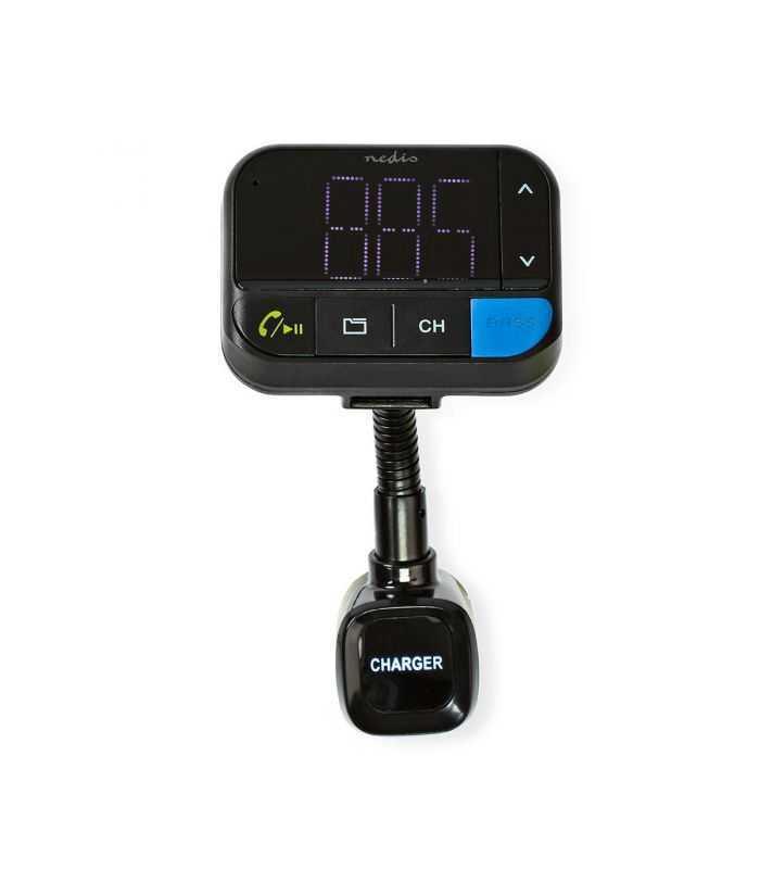 modulator fm nedis bluetooth microsd hands free control vocal 2x usb 6