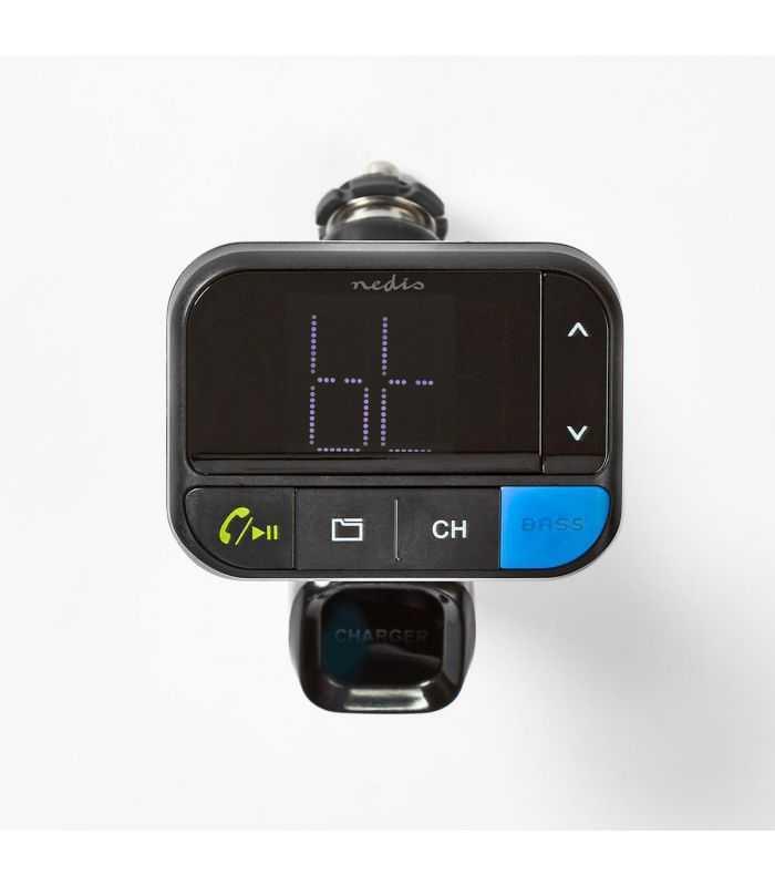 modulator fm nedis bluetooth microsd hands free control vocal 2x usb 8