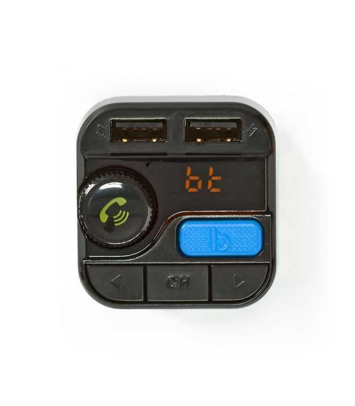 modulator fm nedis hands free bluetooth microsd control vocal 2x usb 7