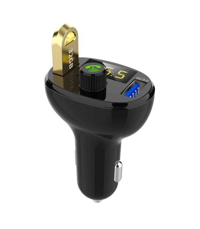 Modulator Fm Usb Bt V50 2x Usb 1aqc30 Afisaj Led Maxusb 32gb 12 24vcc