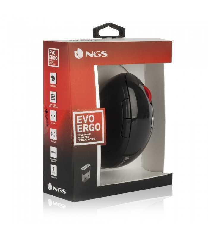 mouse fara fir 24ghz evoergo negru ngs ergonomic wireless mouse evo ergo 3