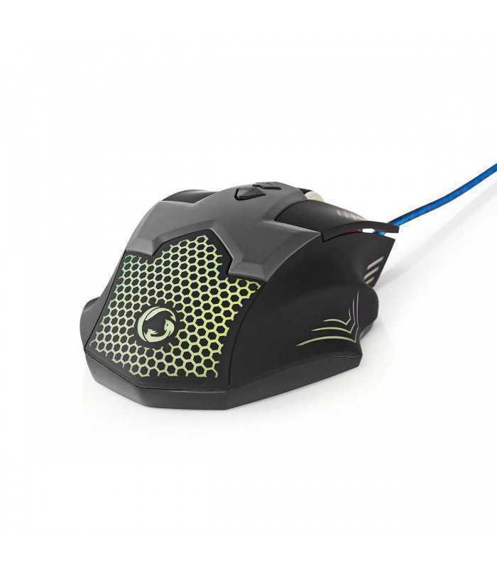 mouse gaming cu fir iluminat 2400dpi 7 butoane nedis 4