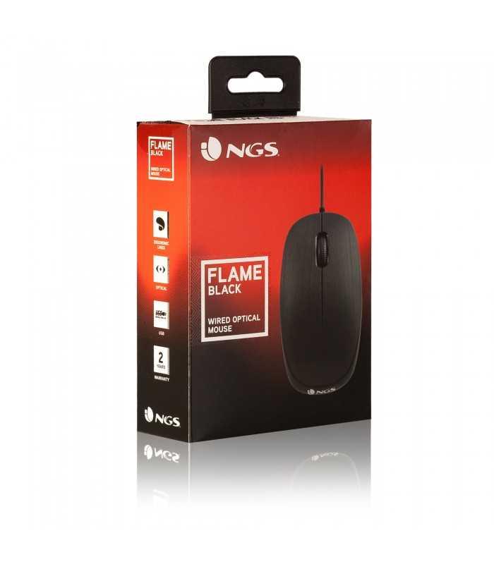 mouse optic 1000dpi usb negru flame ngs 6