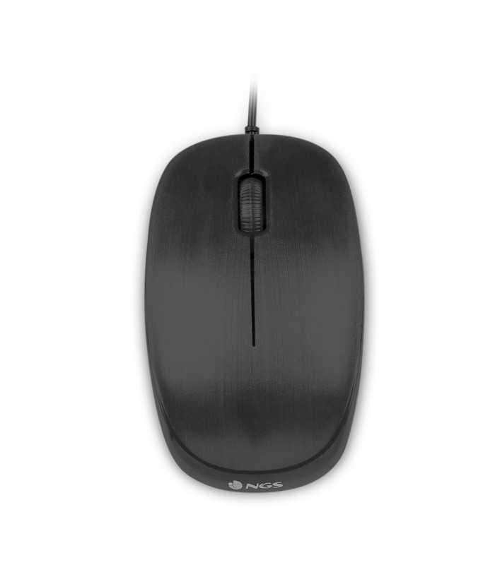 Mouse optic 1000dpi USB negru Flame NGS