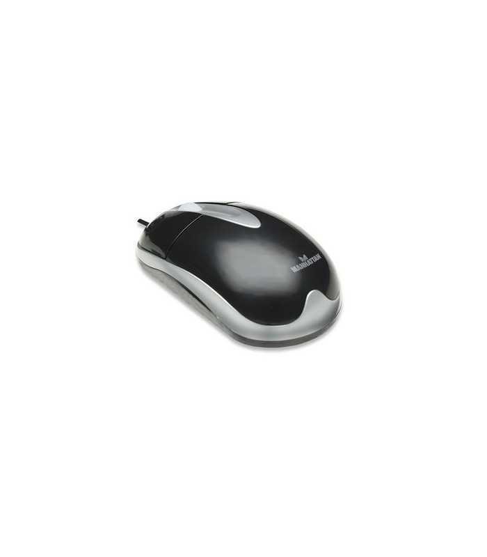 Mouse optic USB 1000dpi negru 177016 Manhattan