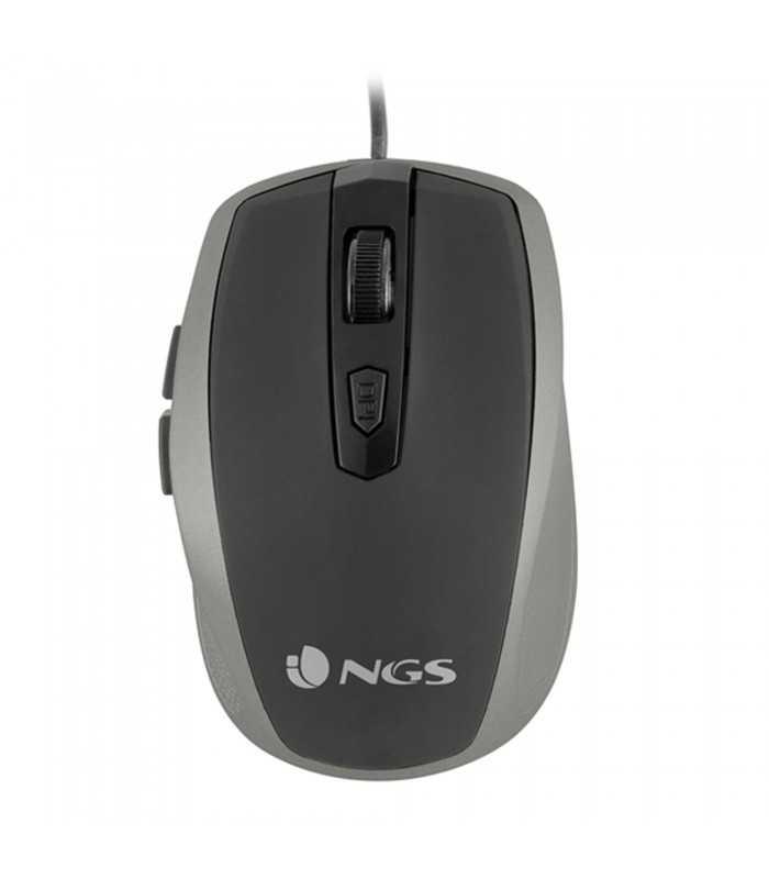 Mouse optic USB 800/1600dpi argintiu NGS