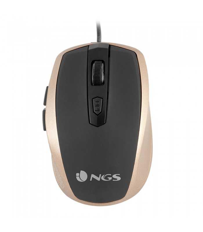 Mouse optic USB 800/1600dpi auriu NGS