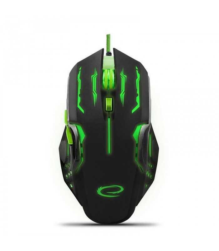 mouse optic usb gaming 800 2400dpi 6 butoane verde esperanza 2