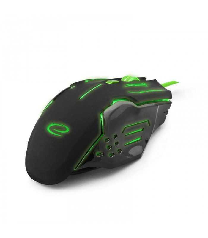 Mouse optic USB gaming 800-2400DPI 6 butoane verde ESPERANZA