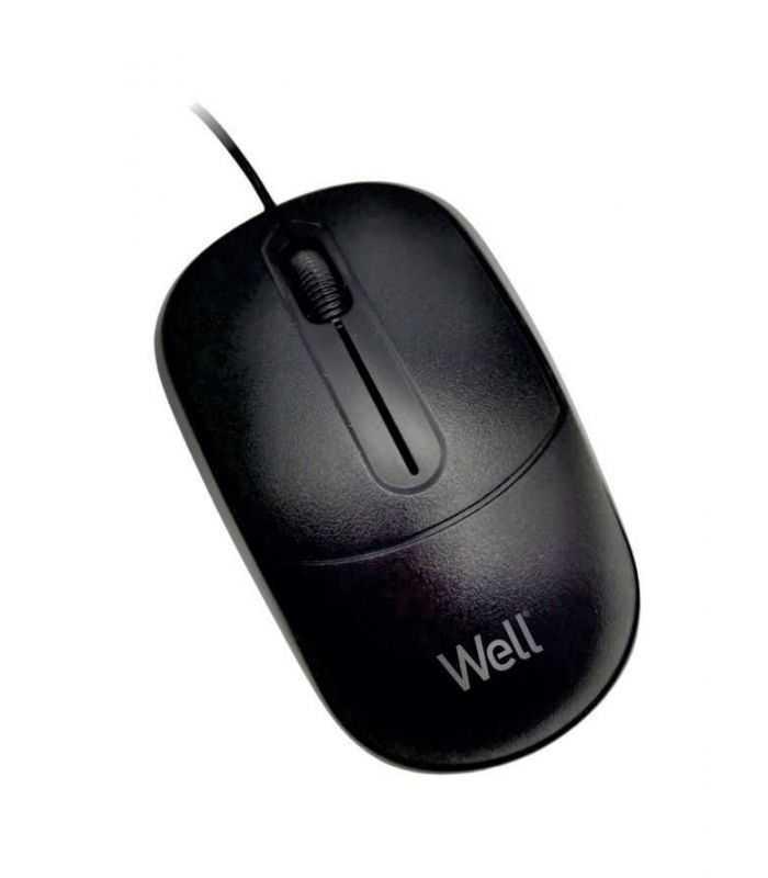 Mouse optic Well MU005 USB negru cu fir