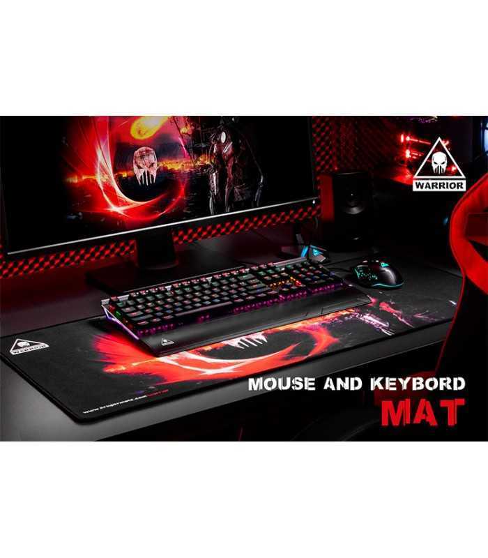 mouse pad and keyboard mat warrior krugermatz 890x400mm cauciuc anti alunecare 4