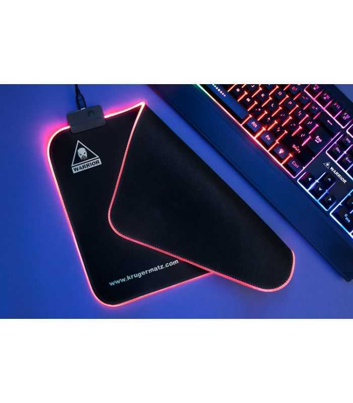 mouse pad gaming iluminat warrior km0766 krugermatz 3