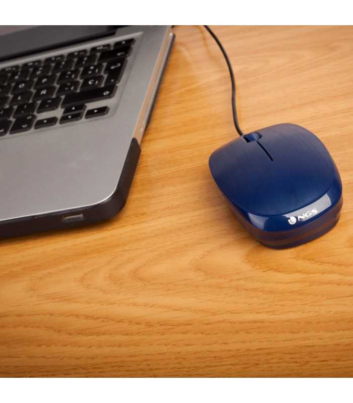 mouse usb 1000dpi albastru flame blue ngs 1