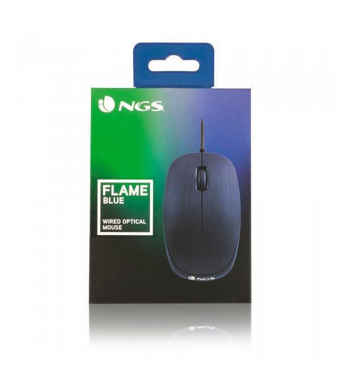 mouse usb 1000dpi albastru flame blue ngs 4