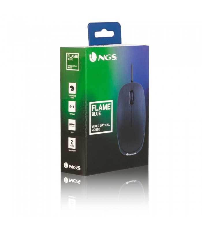 mouse usb 1000dpi albastru flame blue ngs 5