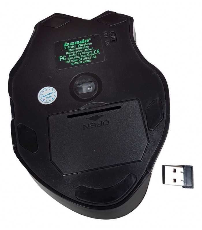 mouse wireless banda bd4000 usb gaming 24ghz 2400dpi 1