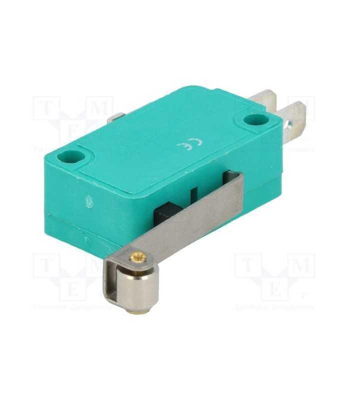 MS 3 comutator micro 1 POL 250V 10A cu rola pe brat lung