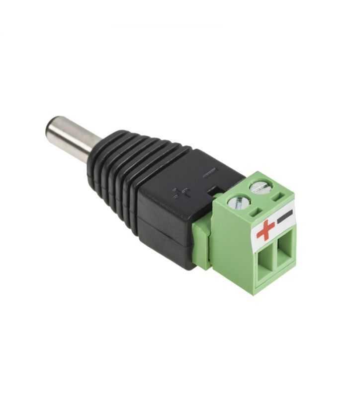 mufa alimentare dc 21x55 tata cupla rapida regleta cu surub 1