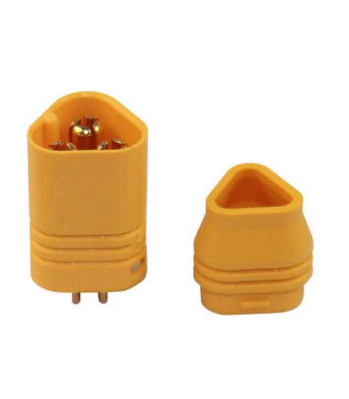 mufa alimentare dc mt30 tata 3 pini pe cablu lipite 15a 500v amass mt30 m 1