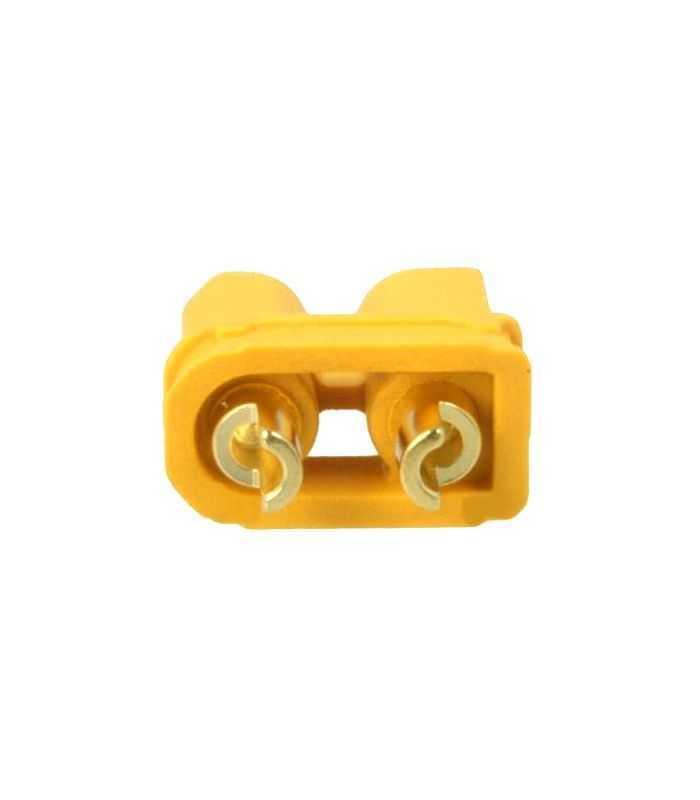 mufa alimentare dc xt30 mama 2 pini cu lipire pe cablu 15a 500v amass xt30u f 1