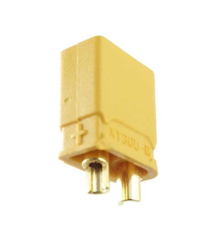 mufa alimentare dc xt30 tata 2 pini pe cablu lipite 15a 500v amass xt30u m 1