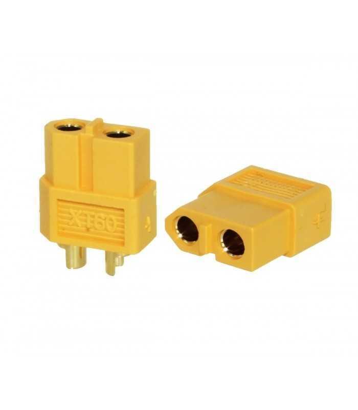 Mufa alimentare DC XT60 mama pin 2 pe cablu cu lipire 30A 500V AMASS XT60-F