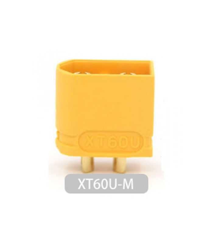 Mufa Alimentare Dc Xt60 Tata 30a 2 Pini Pe Cablu Lipire Galbena Amass Xt60u M