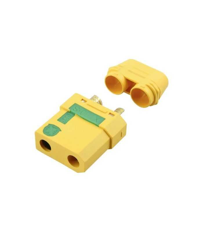 Mufa alimentare DC XT90 mama 2 pini fara scantei pe cablu AMASS XT90S-F