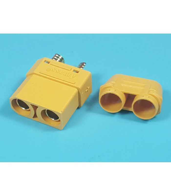 mufa alimentare dc xt90 mama pin 2 pe cablu lipite 40a 500v amass 4