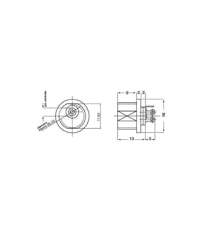 Mufa Alimentare Pe Panou 55x25 Mm 3a 24vdc Gbc 29062800