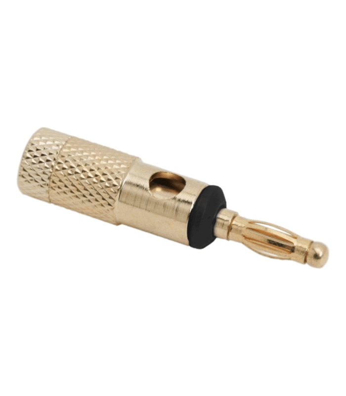 Mufa banana aurita tata pentru cablu max 4mm inel negru